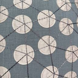 Kravet Goaround Spa - Spa Blue & Cream Dot Pillow Cover - thumbnail 3