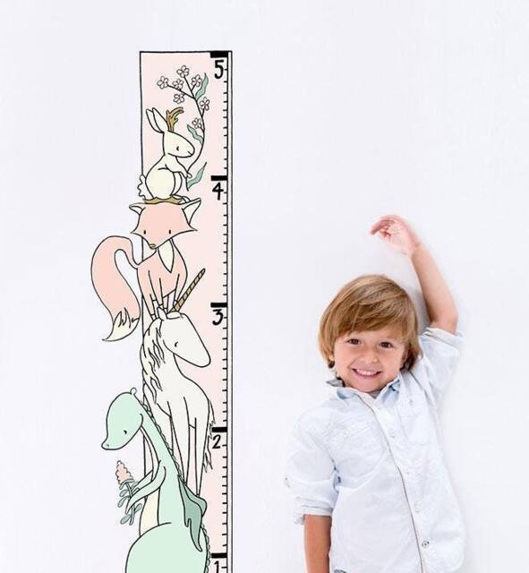 Encharted Growth Chart Wall Sticker Decal - Educational Stickers, Learning, Art, Decals, Kids Room, School, Education, Gifts