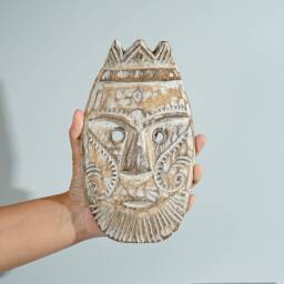 Mask Of Timor Wall Decor, On Stand, Ceremonial Statue, Sculpture, Traditional Art, Home Decoration, Halloween Appreciated Gift - thumbnail 4
