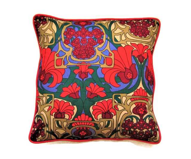 Vintage Heals Fandango Cushion Cover 70S Floral Throw Pillow - image 1