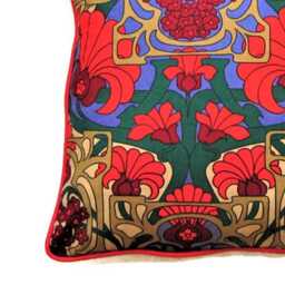 Vintage Heals Fandango Cushion Cover 70S Floral Throw Pillow - thumbnail 2