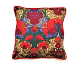 Vintage Heals Fandango Cushion Cover 70S Floral Throw Pillow - thumbnail 1