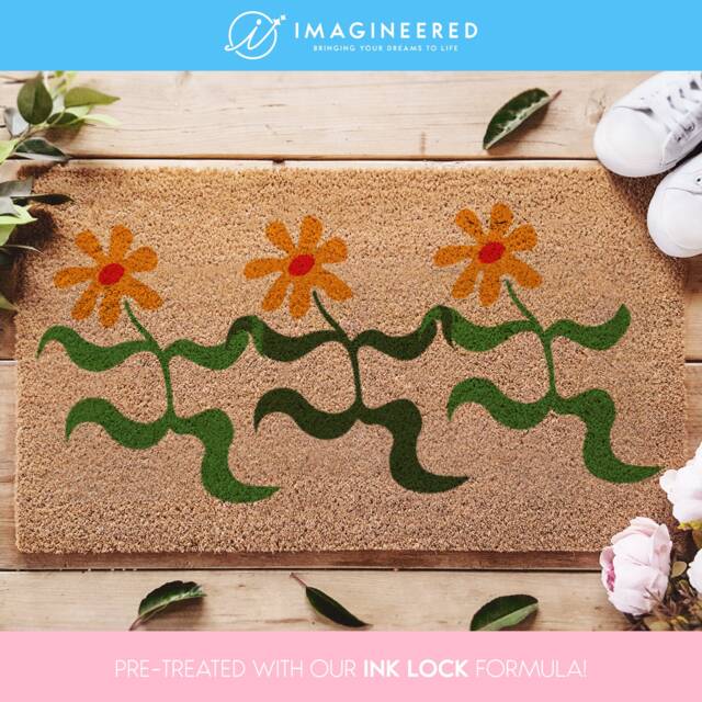 Dancing Flowers Doormat, Chic Floral Dancer Vintage-Inspired Whimsical Touch To Your Doorstep - image 1