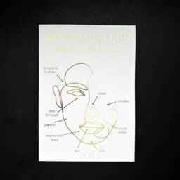 Dermal Filler Injection Sites Print For Aesthetic Clinic Decor, Foil Poster Wall Art, A4 Beauty Salon Information Sign, Nurse Gift - thumbnail 3
