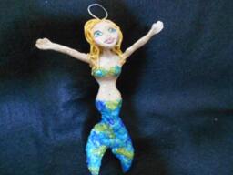 Mermaid/Ooak/Skinny Minny/Polymer Clay - thumbnail 1
