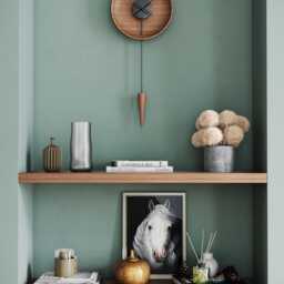 Large Light Wood Pendulum Wall Clock, Modern Scandinavian Decor, Silent Minimalist Design - thumbnail 3