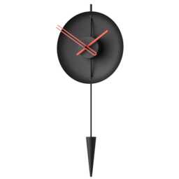 Large Light Wood Pendulum Wall Clock, Modern Scandinavian Decor, Silent Minimalist Design - thumbnail 4