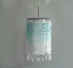 Handcrafted Sea Glass Pendant Light - Coastal Kitchen Lighting