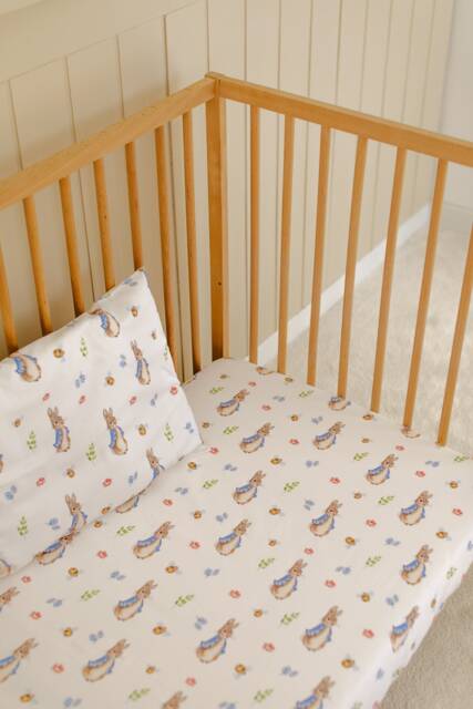 Peter Rabbit Baby Boy Bedding, Shower Gift, Nursery Fitted Easter Theme Crib Sheet For & Toddler - image 1