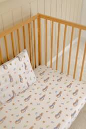 Peter Rabbit Baby Boy Bedding, Shower Gift, Nursery Fitted Easter Theme Crib Sheet For & Toddler - thumbnail 1