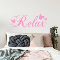 Wall Sticker Quote - Relax Vinyl Decal For Bedroom, Bathroom & Ensuite - Inspirational Home Decor Waterproof - thumbnail 3