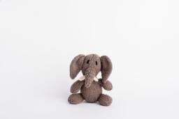 Kenana Knitters Elephant Stuffed Animal - Handmade Cotton Toy