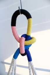 Color Block Macrame Plant Hanger 38