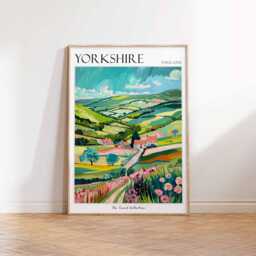 Yorkshire Travel Poster England, North York Moors Art Print - thumbnail 3