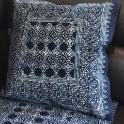Cv0021 Get 2Pcs Of 54 X cms Indigo Cushion Cover, Boho, Bohemian, Thai Cushion Excl. Pillow - thumbnail 4