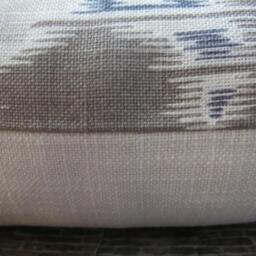 Schumacher, Designer Pillow Cover, Ikat, Kiribati, Lumbar, Linen - thumbnail 2