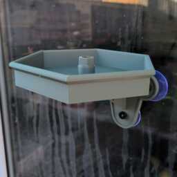 Window Mounted Bird Bath/Drinker Feeder For Small Birds - thumbnail 2