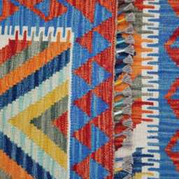 Heritage Tribal, Handmade Artisan Afghan Turkish Scandinavian Navajo Bohemian Flatweave Wool Multicolour Kilim Rug 144x103 cm - thumbnail 3