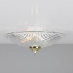 Nicosa Prismatic Glass Flush Ceiling Light 12'' Ip20 - thumbnail 3