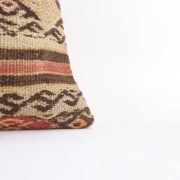 Handmade Kilim Lumbar Pillow Cover Turkish Wool Cushion - 16x24 - thumbnail 3