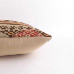 Handmade Kilim Lumbar Pillow Cover Turkish Wool Cushion - 16x24 - thumbnail 4