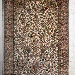 Size 3x5 Feet. Handmade Kashmiri Silk Carpet - thumbnail 4