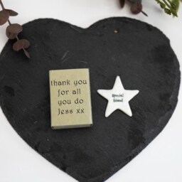 Personalised Porcelain Matchbox Affectionate Love You Keepsake Gift, Special Friend Boxed Ornament, Token - thumbnail 2