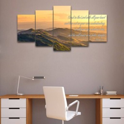 Proverbs 35-6 #19 Niv Trust in The Lord Bible Verse Canvas - Christian Scripture Religious Wall Art Home Decor Paintings - thumbnail 2