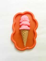 strawberry Ice Cream Cone Wall Hanging Funky Food Decor
