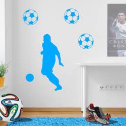 Football Figure Wall Sticker A73 - thumbnail 2