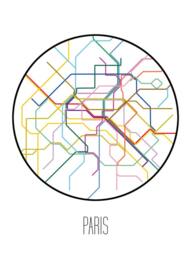 Paris, France - Minimalist Metro Subway Art Print Paris M??tro - thumbnail 3