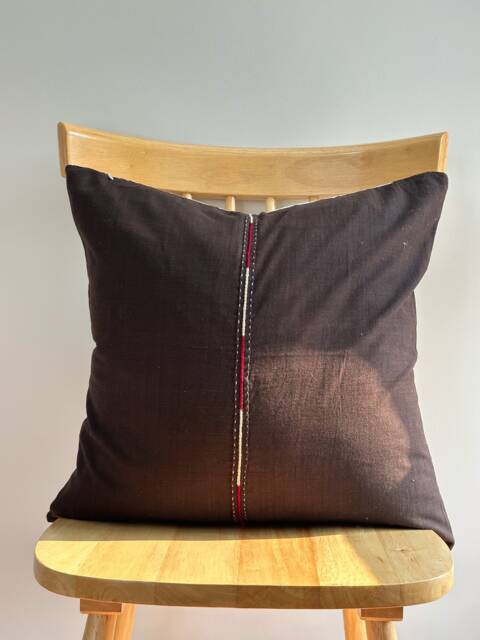 Hand Woven Natural Fiber Pillow Cover - image 1