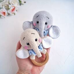 Elephant Baby Boy Gift Box For First Time Mom, Its A Pregnancy Set, New Mom Package Safari Shower - thumbnail 4