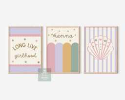 "Personalised Girls Room Prints ""Long Live Girlhood" - thumbnail 1