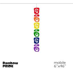 Rainbow Retro-A-Gogo Room Divider Diy Kit Mid Century Modern Atomic Screen Pride - thumbnail 2