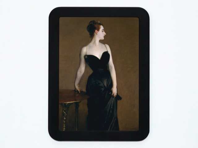 Madame X Portrait John Singer Sargent Lady Black Dress Classic Painting Wooden Framed Art Print - image 1