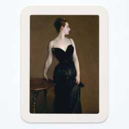 Madame X Portrait John Singer Sargent Lady Black Dress Classic Painting Wooden Framed Art Print - thumbnail 3