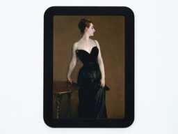 Madame X Portrait John Singer Sargent Lady Black Dress Classic Painting Wooden Framed Art Print - thumbnail 1