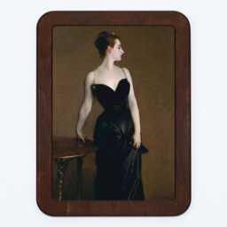 Madame X Portrait John Singer Sargent Lady Black Dress Classic Painting Wooden Framed Art Print - thumbnail 2
