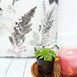 Handmade Floral Botanical Cushion, Winter Flourish Design, Compliments Home Interiors, Perfect Decor - thumbnail 3