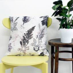 Handmade Floral Botanical Cushion, Winter Flourish Design, Compliments Home Interiors, Perfect Decor - thumbnail 2