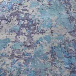 8x10 Blue Modern Abstract Rug Handmade 100% Wool #8184 - 242x300 cms. Free Shipping - thumbnail 3