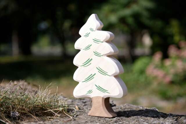 Waldorf Tree Toy - Wooden Winter Toys Forest Wood For Kids Learning Dadakacraft Landscape - image 1