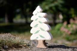 Waldorf Tree Toy - Wooden Winter Toys Forest Wood For Kids Learning Dadakacraft Landscape