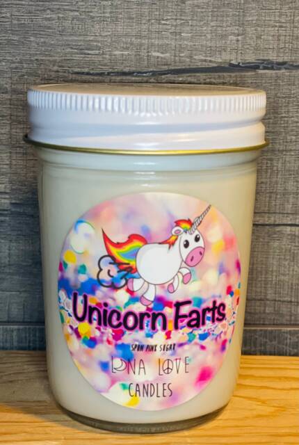 100% Soy Unicorn Farts Candle