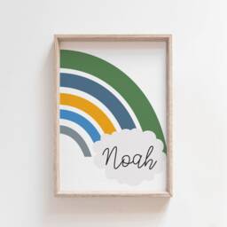 Set Of 3 Playroom Prints, Brother Sister Bedroom Sibling Rainbow Wall Art, Colourful Playroom, Kids - thumbnail 2