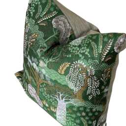 Green Cushion Cover Baobab & Willow Trees Botanical Design For Home Decor 22 - thumbnail 3