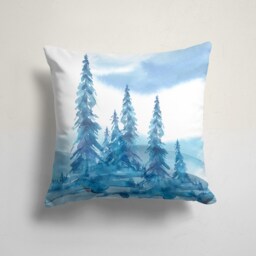 Christmas Winter Pillow Cover/Pine Tree Throw Cushion Cover/Snowflakes Pillow/Deer Case/Red Xmas Home Decor/Xmas Gift Ideas - thumbnail 2