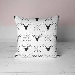 Christmas Winter Pillow Cover/Pine Tree Throw Cushion Cover/Snowflakes Pillow/Deer Case/Red Xmas Home Decor/Xmas Gift Ideas - thumbnail 4