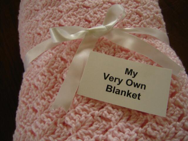 Soft Pink Hand Crocheted Baby Girl Blanket - image 1